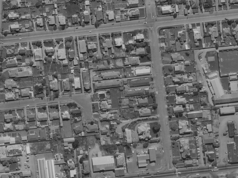 17A Harakeke Street from the air, 1970-1974