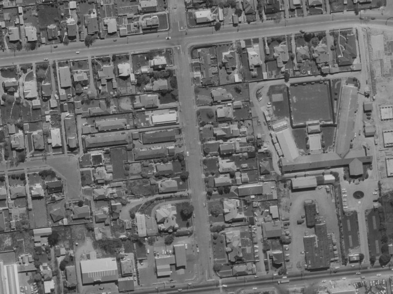 34A Harakeke Street from the air, 1970-1974