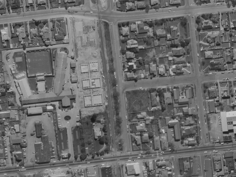 32 Ayr Street from the air, 1970-1974