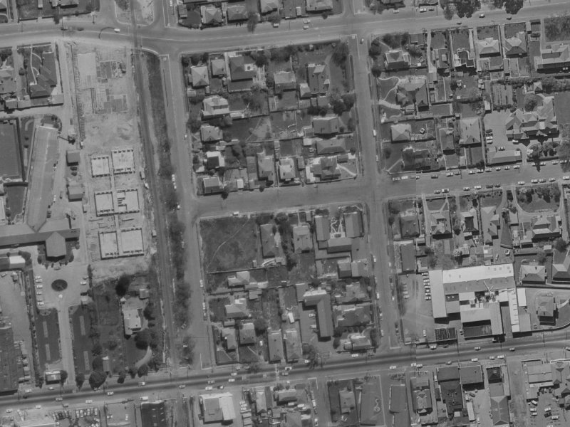 21 Ayr Street from the air, 1970-1974