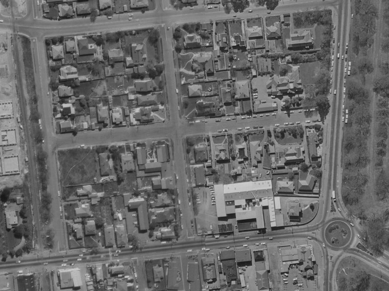17 Ayr Street from the air, 1970-1974