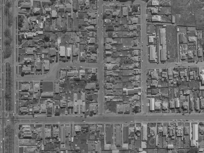 14 Hanmer Street from the air, 1970-1974