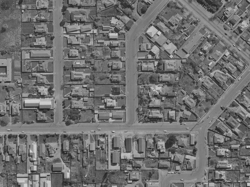 9 Brittan Street from the air, 1970-1974