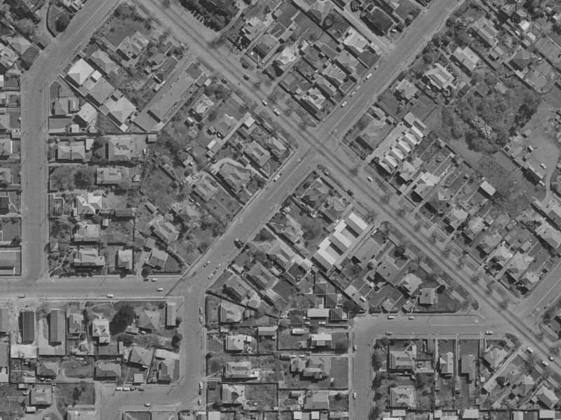 156 England Street from the air, 1970-1974