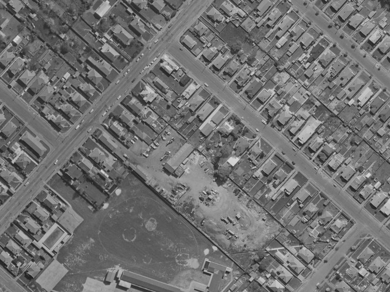 16 Wyon Street from the air, 1970-1974