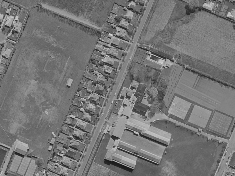 28 Brodie Street from the air, 1970-1974