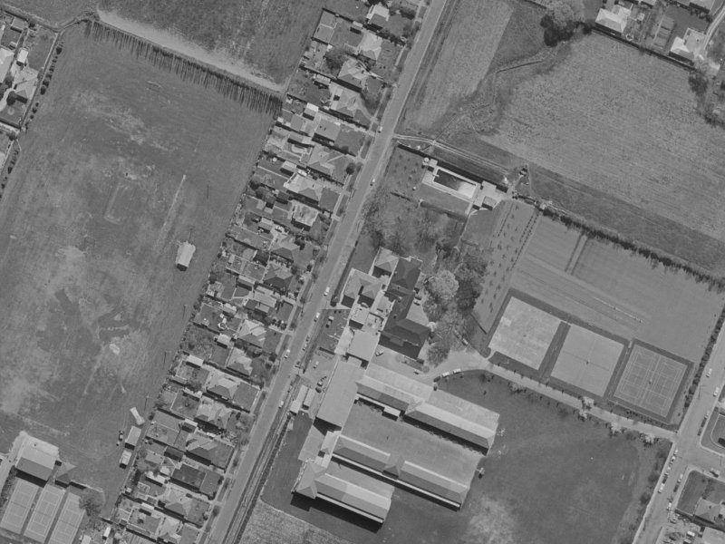 28 Brodie Street from the air, 1970-1974
