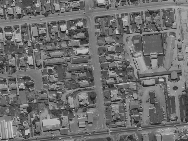 18A Harakeke Street from the air, 1970-1974