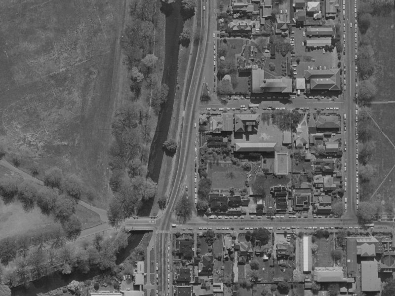 13 Cranmer Square from the air, 1970-1974