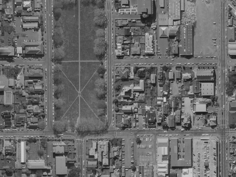 8 Cranmer Sq from the air, 1970-1974