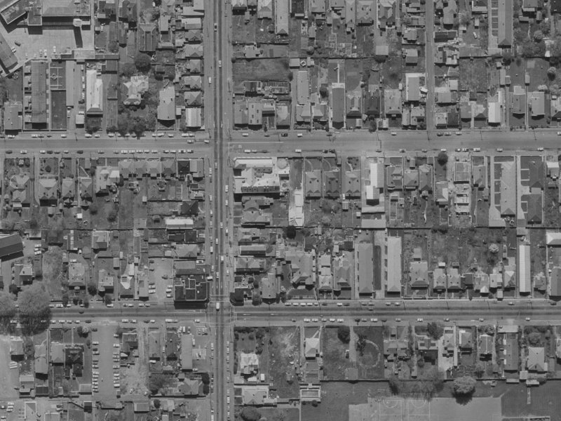 123 Chester Street East from the air, 1970-1974