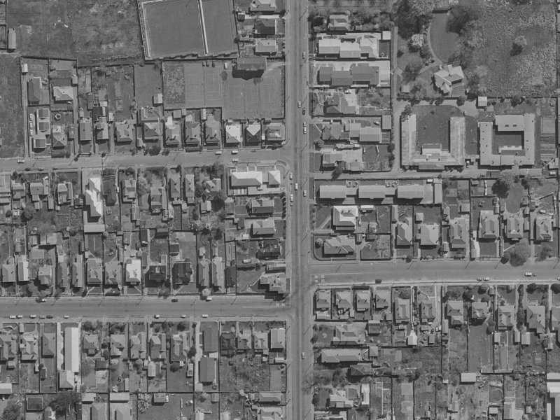 139 Stanmore Road from the air, 1970-1974