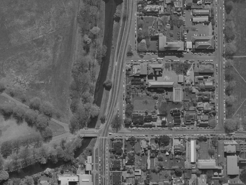 16 Park Terrace from the air, 1970-1974