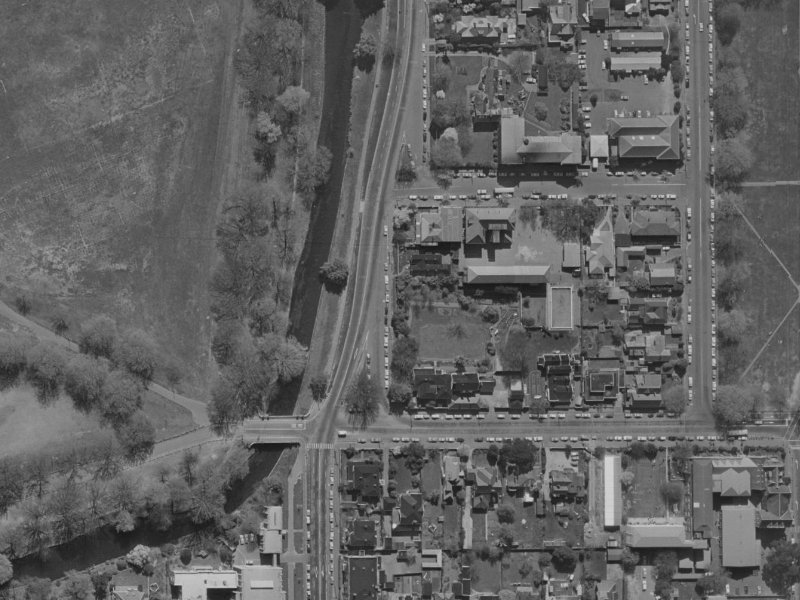 18 Park Terrace from the air, 1970-1974