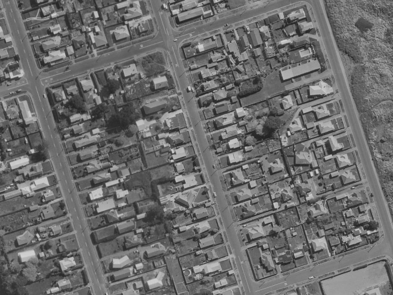 220 Pine Avenue from the air, 1970-1974