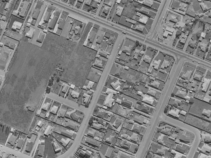 5 Bucknell Street from the air, 1970-1974