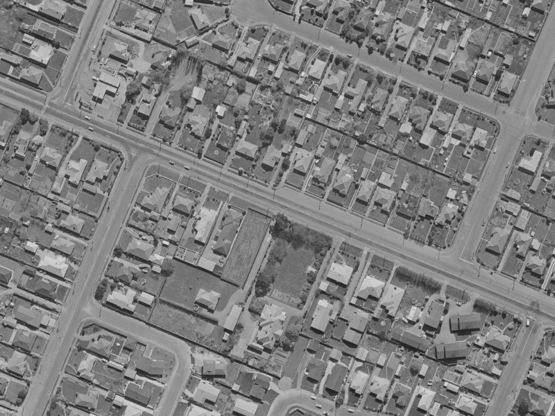 134A Yaldhurst Road from the air, 1970-1974