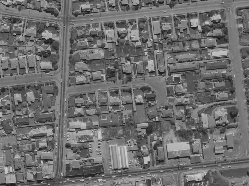 Bradshaw Terrace from the air, 1970-1974