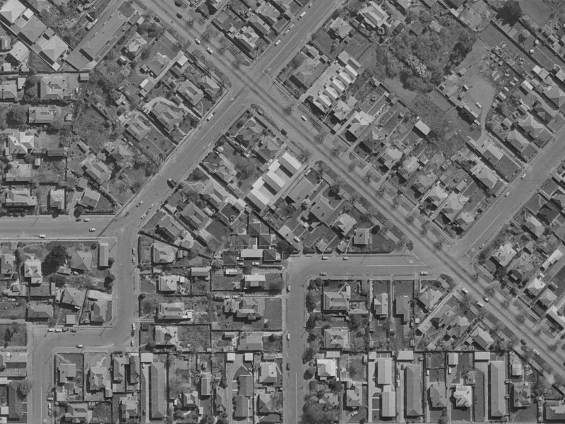 88 Linwood Avenue from the air, 1970-1974