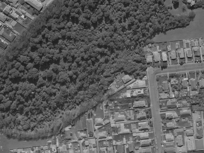 Kauri Street from the air, 1970-1974