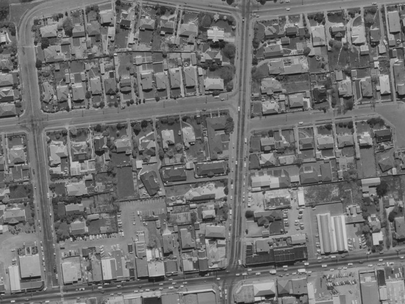 5A Rata Street from the air, 1970-1974