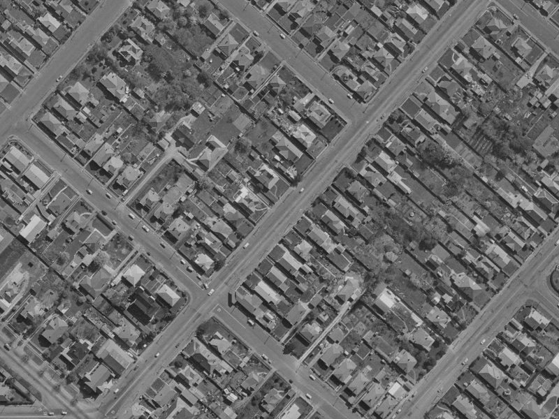 627 Gloucester Street from the air, 1970-1974