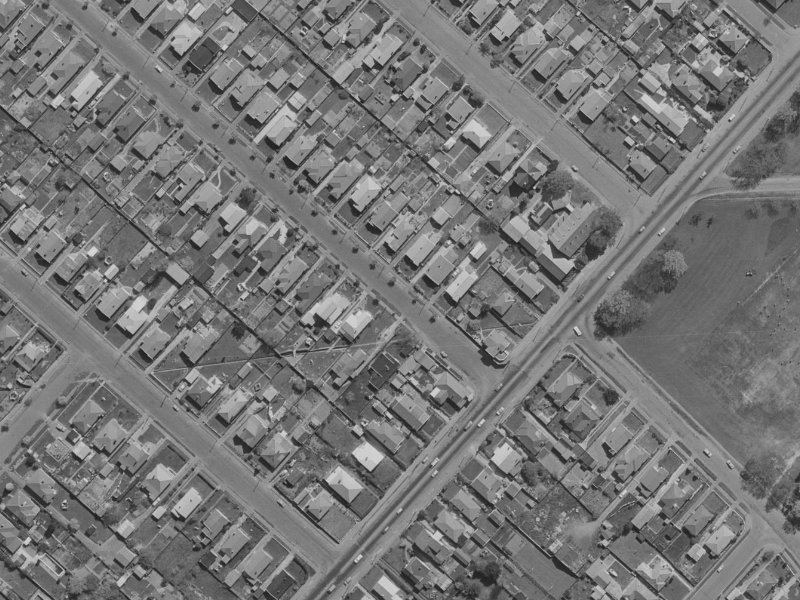 72 Dacre Street from the air, 1970-1974