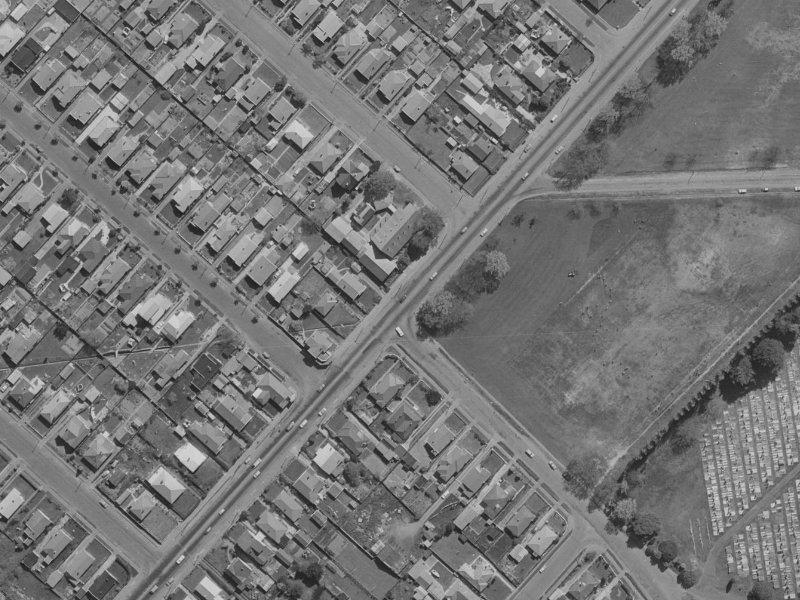 121 Buckleys Road from the air, 1970-1974