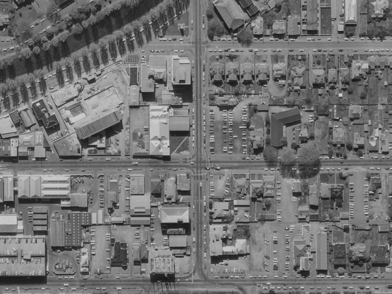 284 Madras Street from the air, 1970-1974