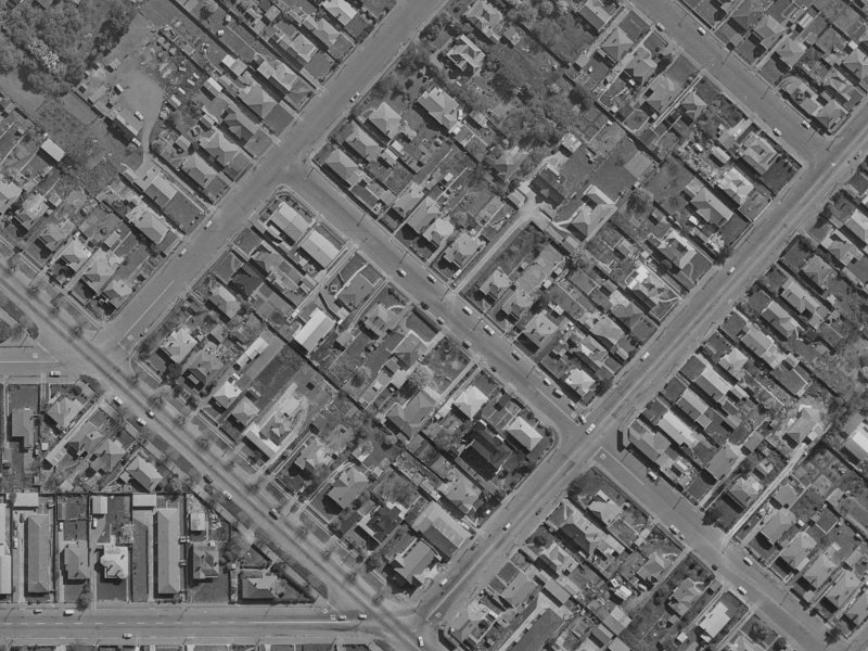 20 Rochester Street from the air, 1970-1974