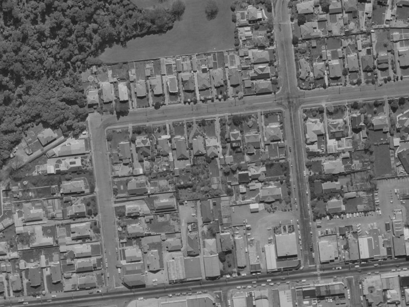 27 Rata Street from the air, 1970-1974
