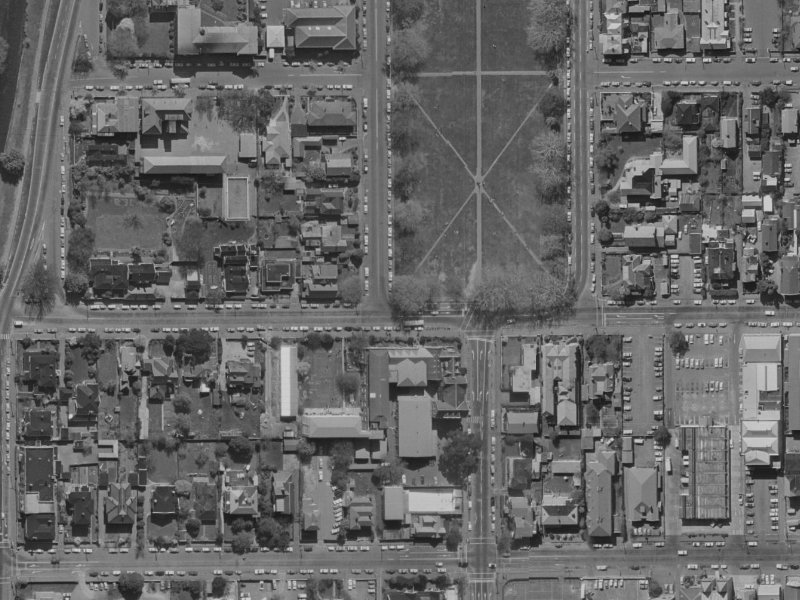 1 Cranmer Square from the air, 1970-1974