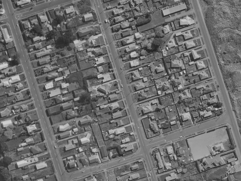 234 Pine Avenue from the air, 1970-1974
