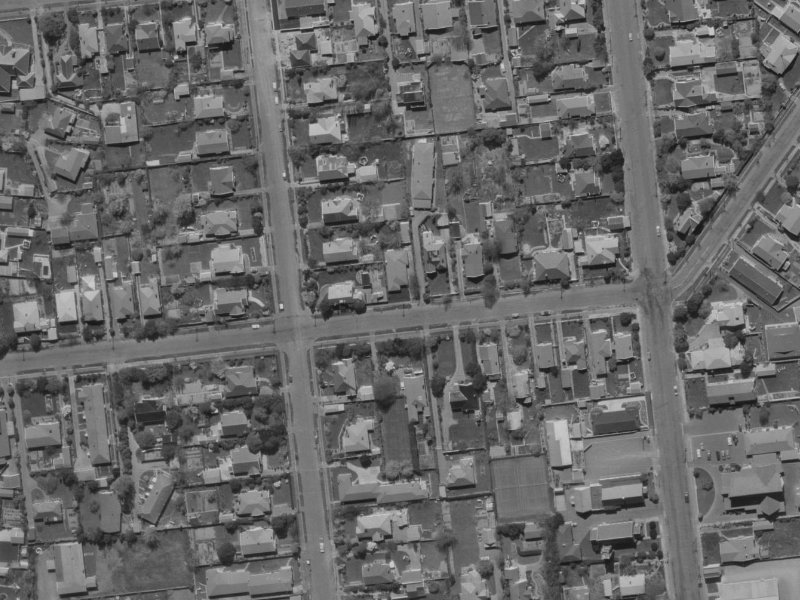 118 Totara Street from the air, 1970-1974