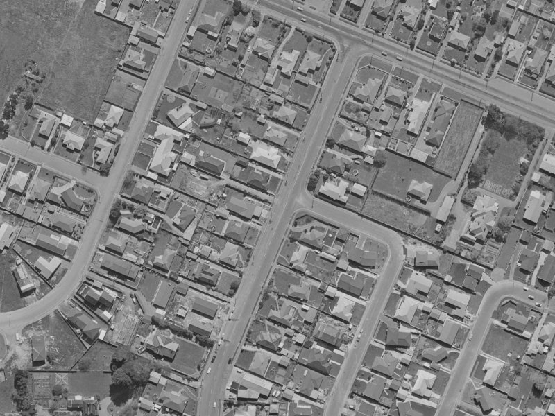 12 Middlepark Road from the air, 1970-1974