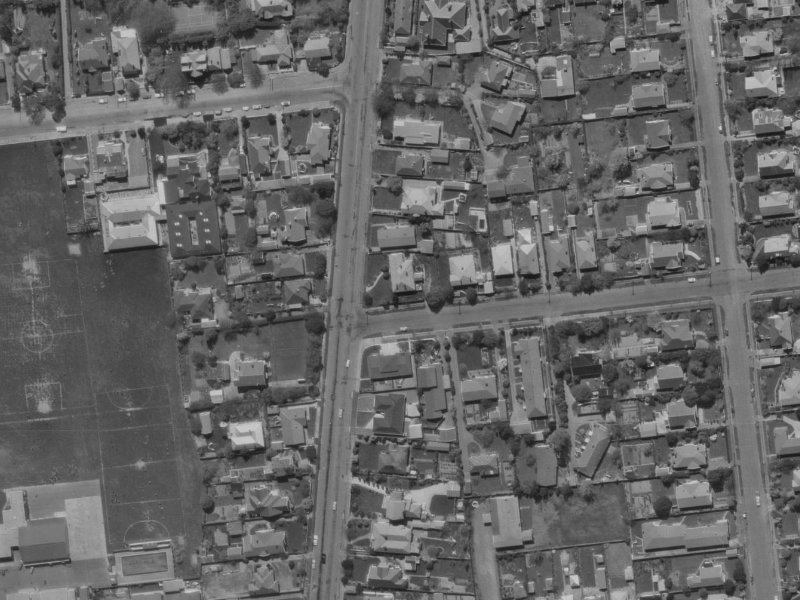 146 Totara Street from the air, 1970-1974