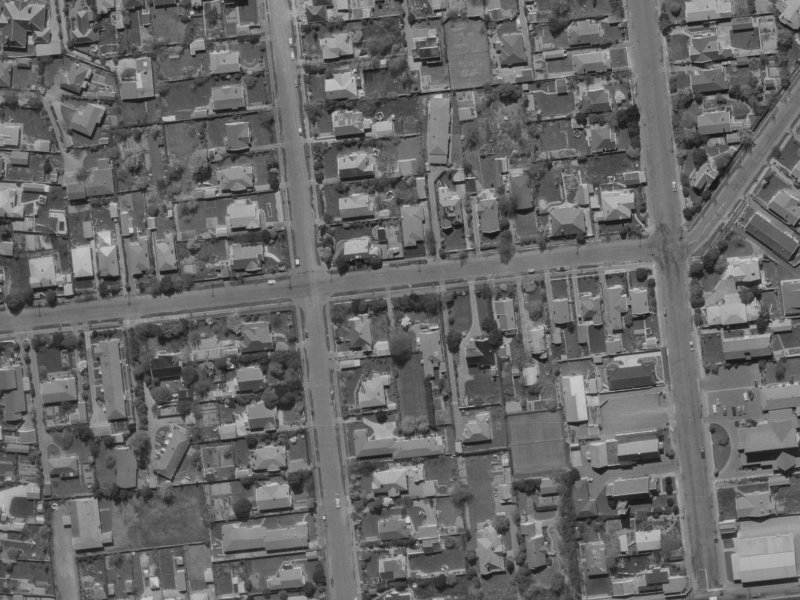 117 Totara Street from the air, 1970-1974