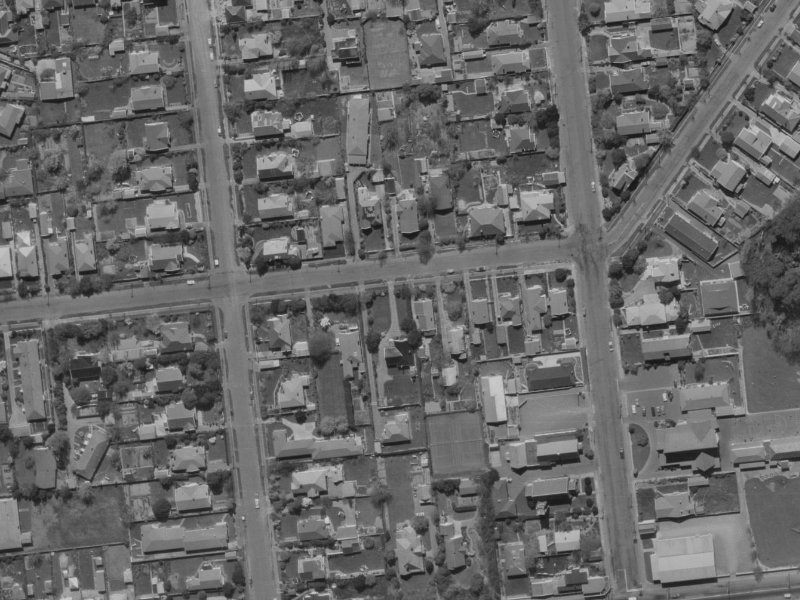 113 Totara Street from the air, 1970-1974