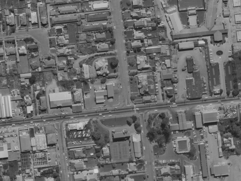 6 Harakeke Street from the air, 1970-1974