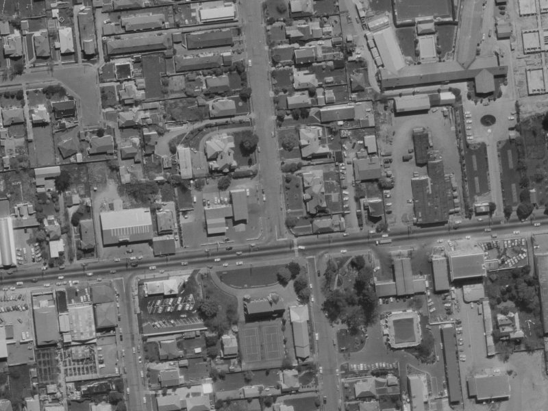 4 Harakeke Street from the air, 1970-1974