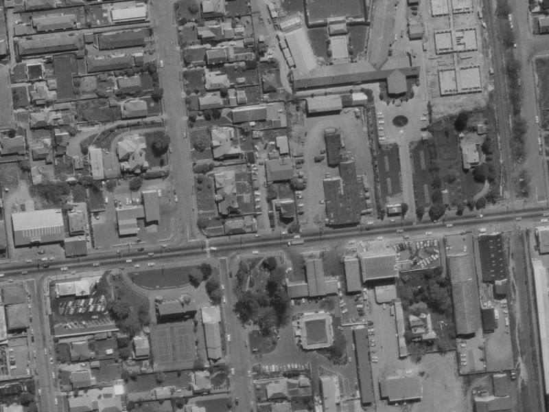 52 Riccarton Road from the air, 1970-1974