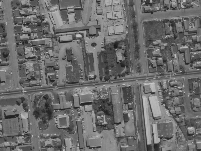 36 Riccarton Road from the air, 1970-1974