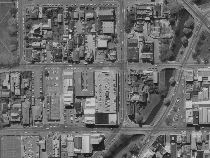 293 Durham Street from the air, 1970-1974
