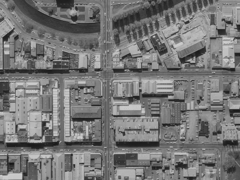 283 Manchester Street from the air, 1970-1974
