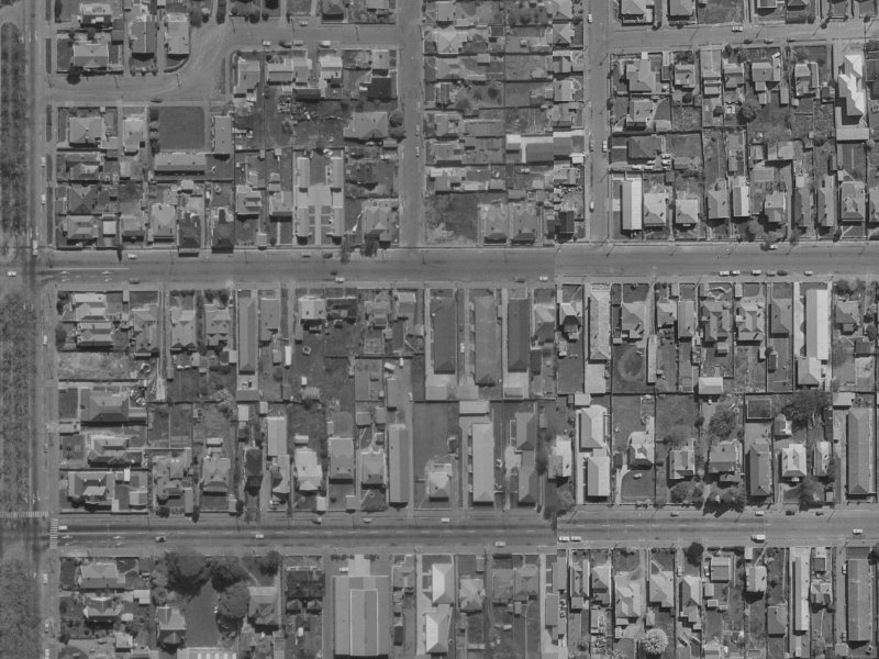 194 Fitzgerald Avenue from the air, 1970-1974