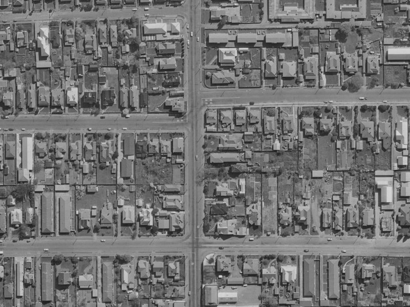 126 Stanmore Road from the air, 1970-1974