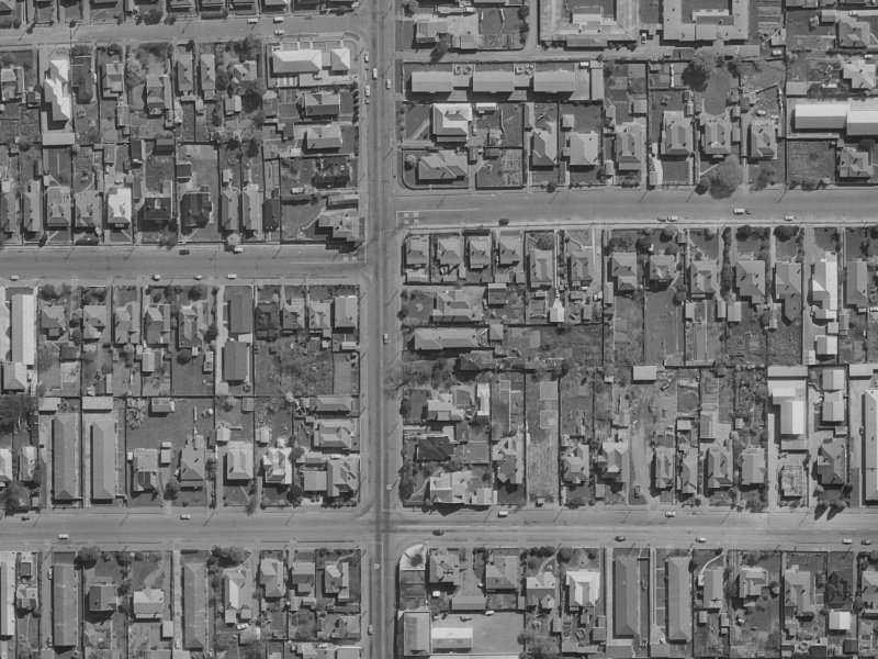 124 Stanmore Road from the air, 1970-1974