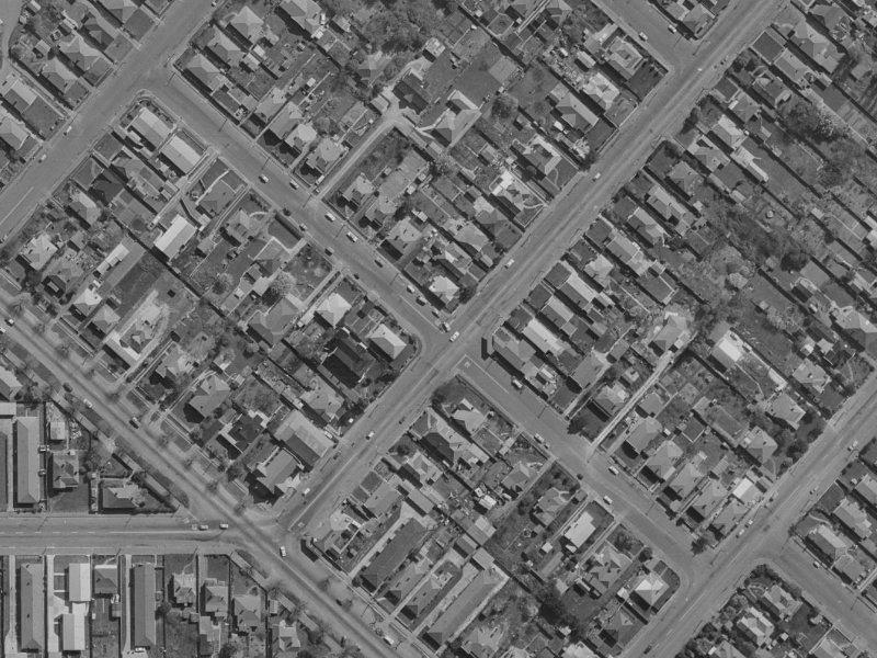 613 Gloucester Street from the air, 1970-1974