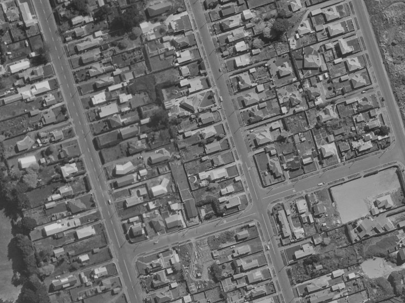 238 Pine Avenue from the air, 1970-1974