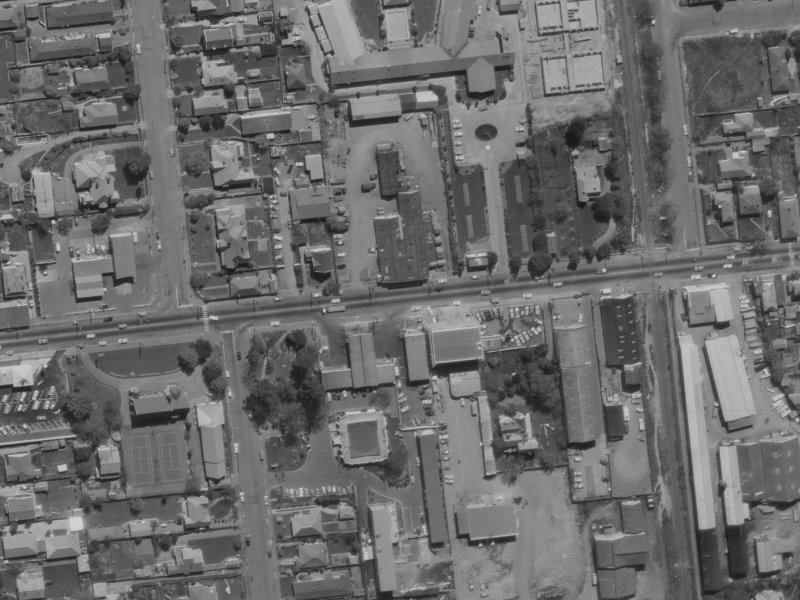 46 Riccarton Road from the air, 1970-1974